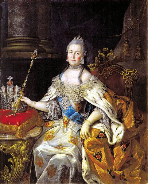 Aleksey Antropov Portrait of Catherine II, Oil, Canvass, Tver Art Gallery Norge oil painting art